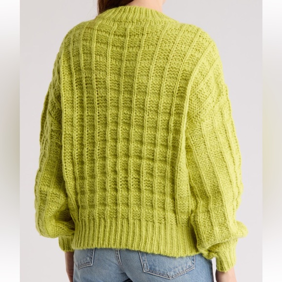 FRNCH NWT CHIARA Oversized Chunky Knit Crewneck Sweater size XS - Picture 3 of 13